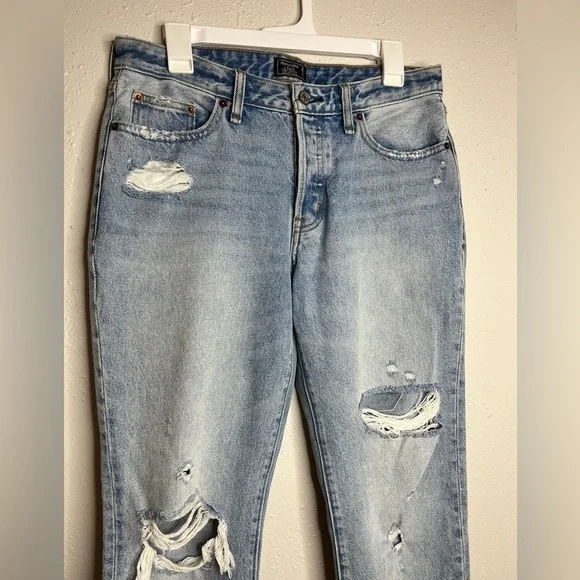 Abercrombie Ames Low Rise Slim Boyfriend Jeans 6 - Picture 2 of 5